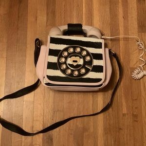 Betsey Johnson rare phone purse bag EUC